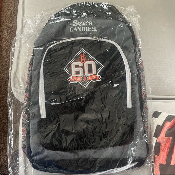 NWT SF Giants Baseball Backpack - Picture 2 of 8